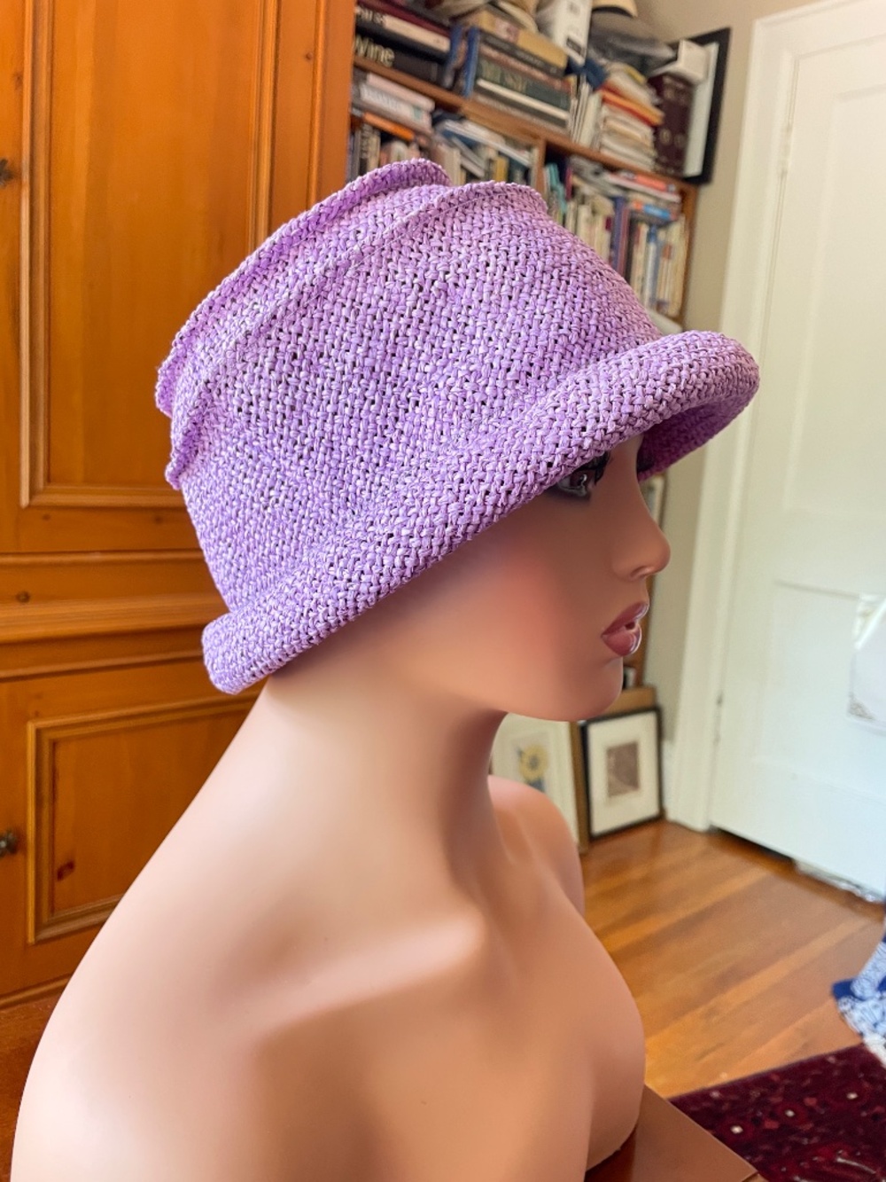 ✨ Lavender Bucket Hat / Cloche ✨Ultimate Cottagecore Aesthetic Accent! - Picture 5 of 7